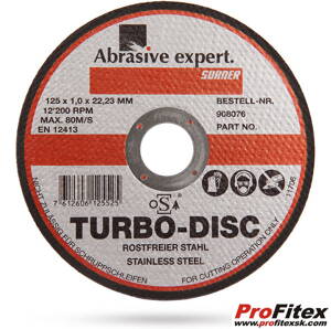Kotúč Suhner - Turbo disc 230x2mm