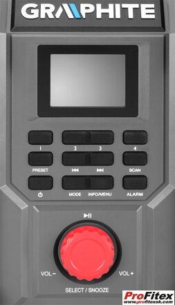 Aku stavebné rádio Energy + 18V  Graphite 58GE128 