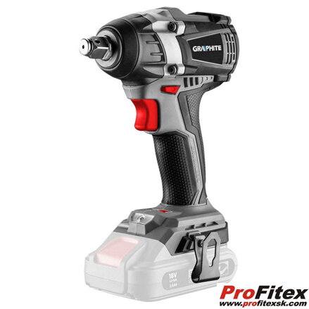 Aku 1/2" bezuhlíkový rázový uťahovák 300Nm Energy+ 18V, Li-Ion, 58G028 GRAPHITE