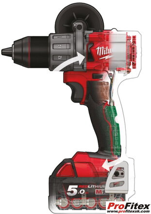 MILWAUKEE M18 FPD2-502X M18 FUEL™ vrtací skrutkovač s príklepom (4933464264)