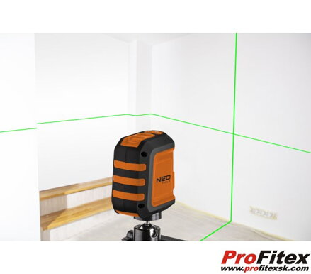 KRÍŽOVÝ LASER 15 M, ZELENÝ, NEO 75-106