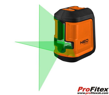 KRÍŽOVÝ LASER 15 M, ZELENÝ, NEO 75-106