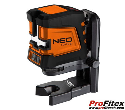 KRÍŽOVÝ LASER 20 M, ZELENÝ, VODOROVNÝ, ZVISLÝ A KRÍŽOVÝ, MAGNETICKÝ DRŽIAK, NEO 75-107