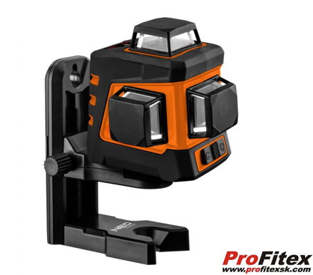 POVRCHOVÝ LASER 20 M 3D, ZELENÝ, 360 ° V TROCH ROVINÁCH, S PUZDROM A MAGNETICKÝM DRŽIAKOM,