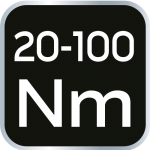 Momentový kľúč 3/8" x 420 mm 20-100Nm, NEO 08-824