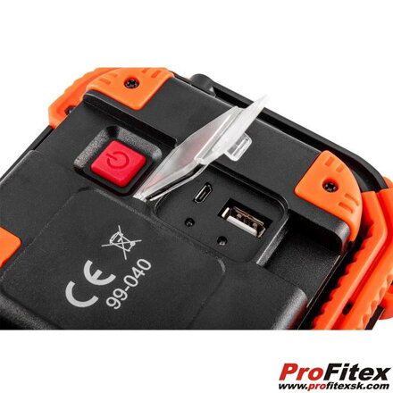 Nabíjateľný reflektor 750lm+250lm,10W+3W, NEO 99-040