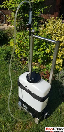 Akumulátorový postrekovač s Inox podvozkom a objemom 16L 