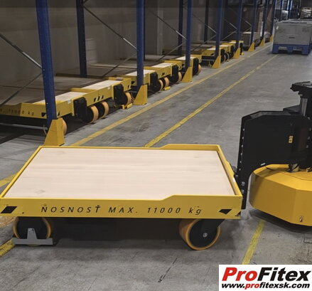 Vozík na prepravu foriem s vysokou nosnosťou 11t, rozmer1500x1200mm