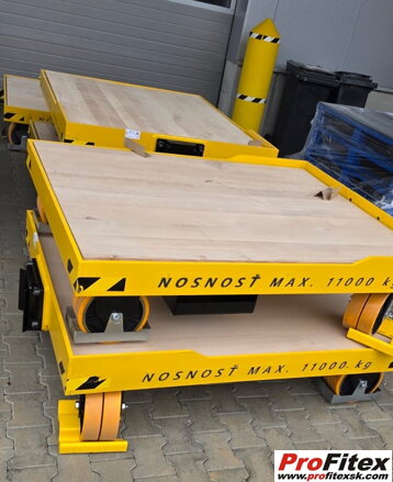 Vozík na prepravu foriem s vysokou nosnosťou 11t, rozmer1500x1200mm