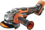 AEG BEWS 18-125BLPX-602C 18V Bezuhlíková 125mm aku uhlová brúska s posuvným spínačom (2x6.0Ah)
