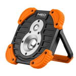 Nabíjateľný reflektor 750lm+250lm,10W+3W, NEO 99-040